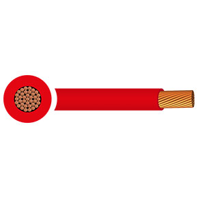 25mm² Battery cable Red per meter