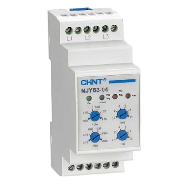 CHINT Phase Failure Relay AC380V (3 phase) Din Rail 
(PF, OV, UV)