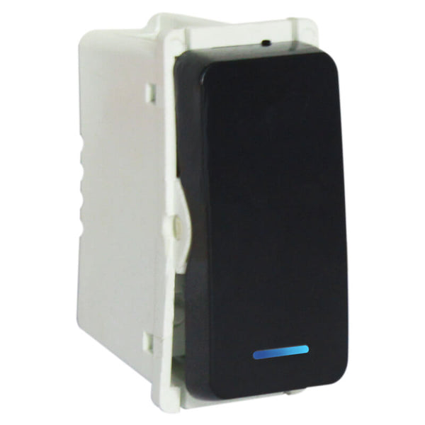Veti 1 Bell Press Switch Module - With Locator Black Finish
