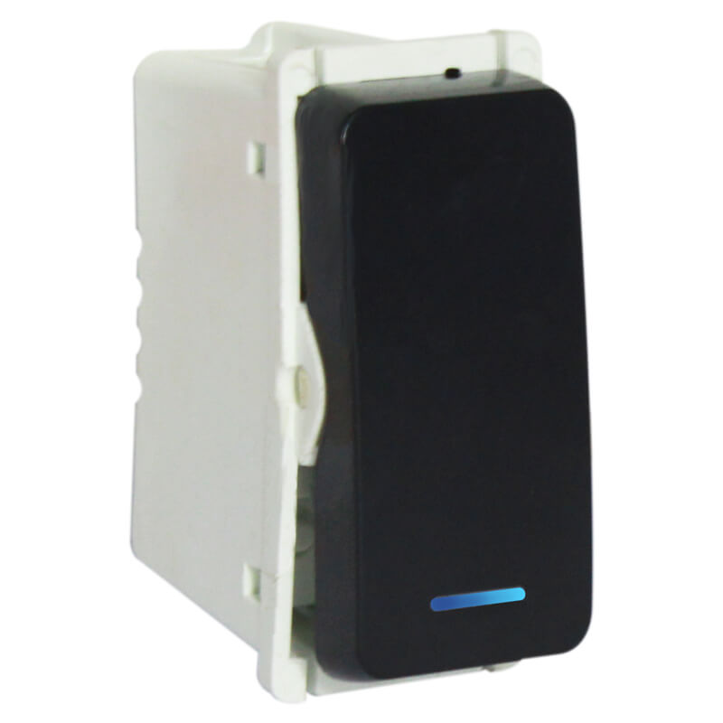 Veti 1 Bell Press Switch Module - With Locator Black Finish