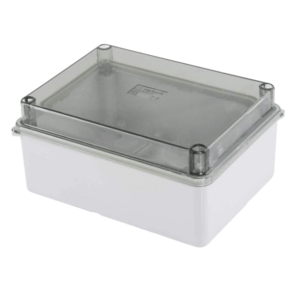 Scame PVC Housing - 300×220×120mm Grey + Clear Lid