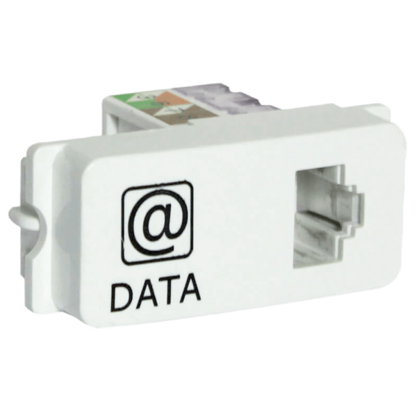 Veti 1 - Data Socket Outlet RJ45 White