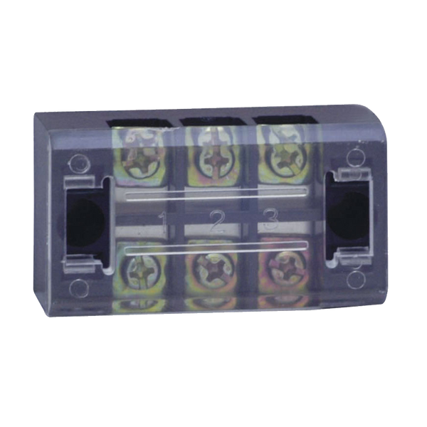 Chint 3-Way Screw Terminal Block - 15A with Clear Cover