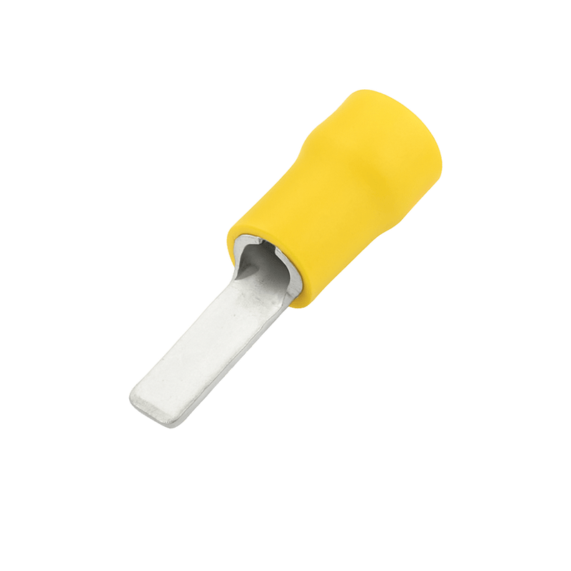 Insulated Flat Yellow Blade Terminal - 2.8 × 10 mm