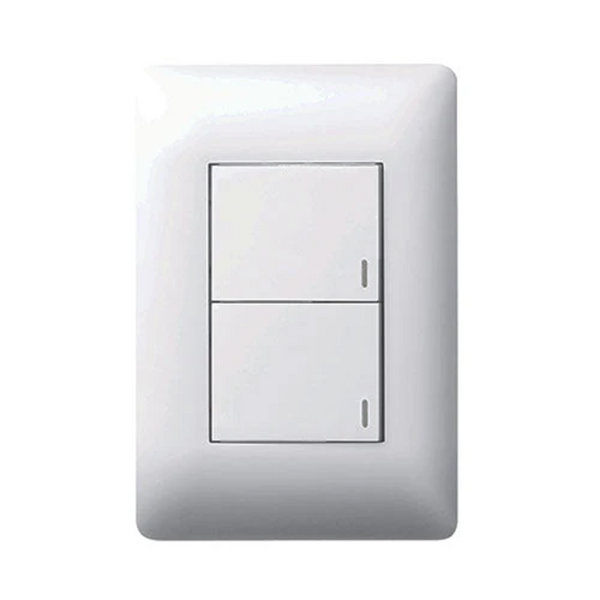 Legrand Ysalis 2‑Lever 2‑Way Switch (4×2, White)