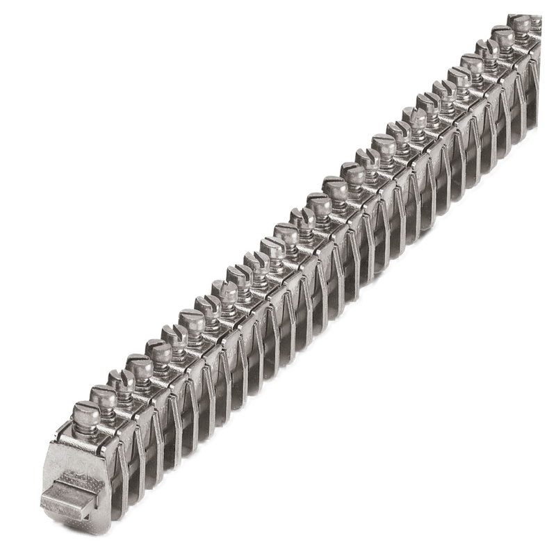 Phoenix Contact AK16 DIN Rail Connection Terminal Block - 1.5-16mm², 76A, 9.8mm Wide, Grey