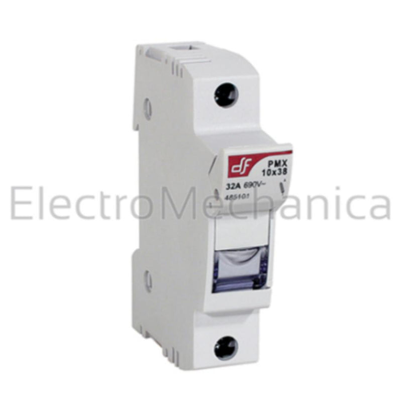 DF 10×38 32A 1P Fuse Holder 690 VAC / 750 VDC DIN Mount