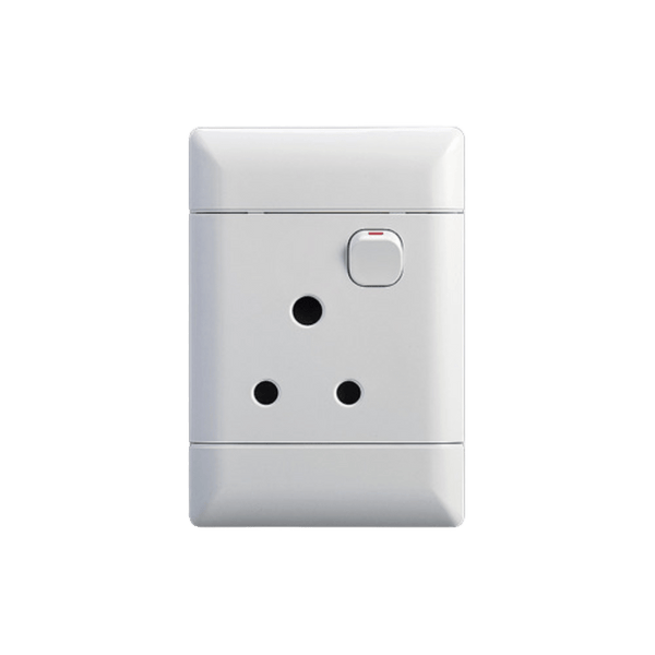 NUR Switch Socket - Single Dedicated, 100x50mm, Model NSSSD42
