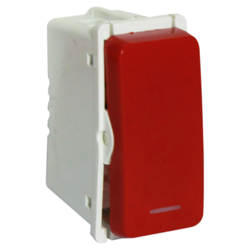 Veti 1 - 1 Way Switch Module Red