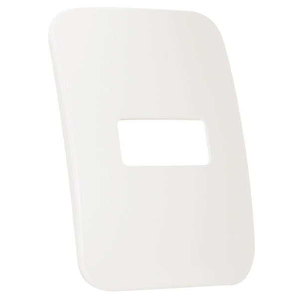 Veti 1 - One Single Module Horizontal Cover Plate White