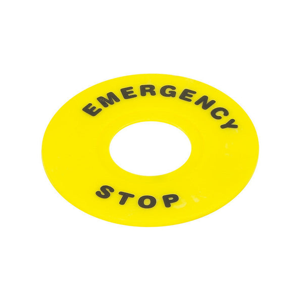 CHINT Yellow Emergency Lable 22mm