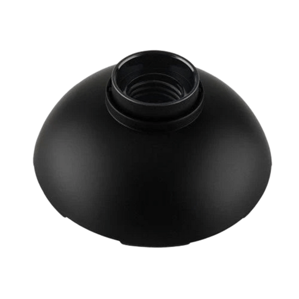 PVC E27 Lampholder With Lockring (Black)