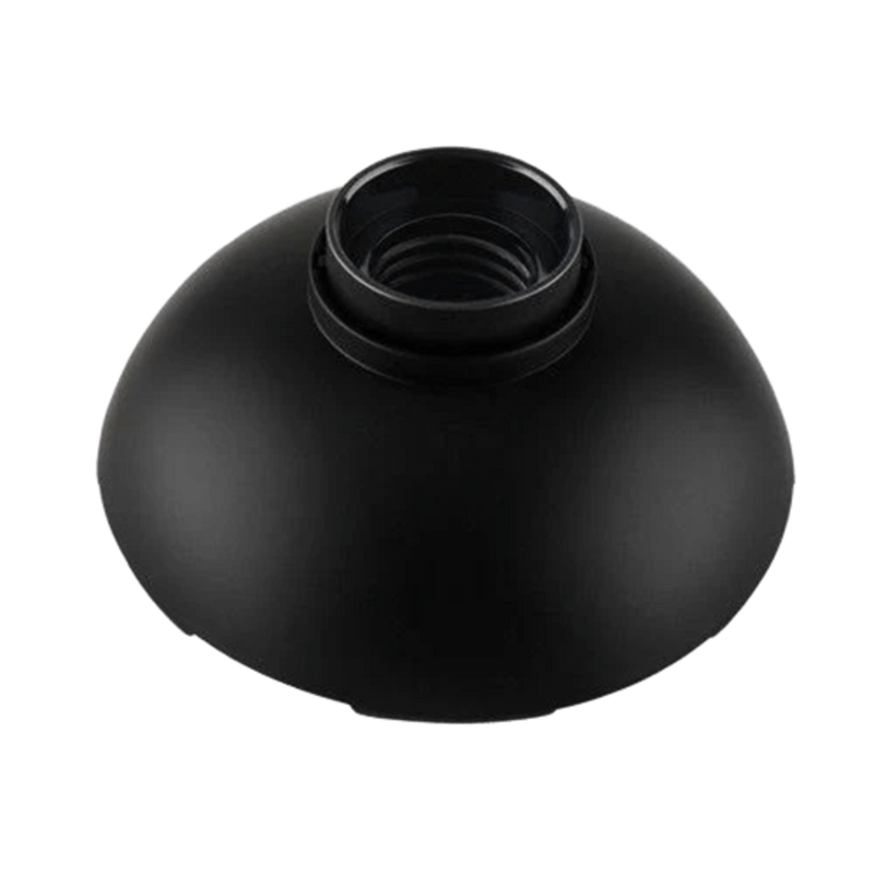 PVC E27 Lampholder With Lockring (Black)