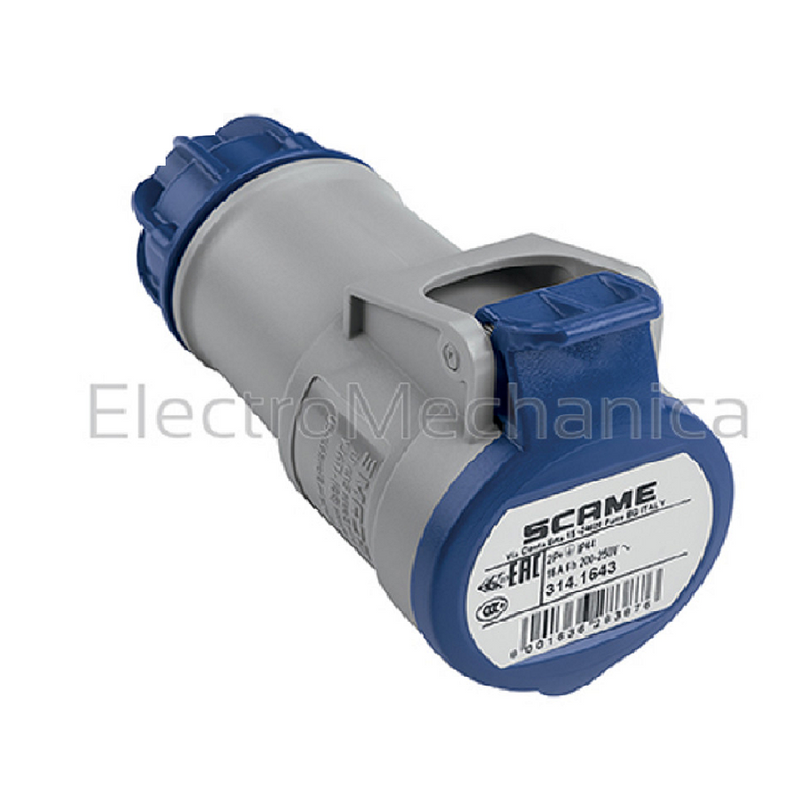Scame CEE Female Coupler 32 A 3P+E IP54 230 V AC