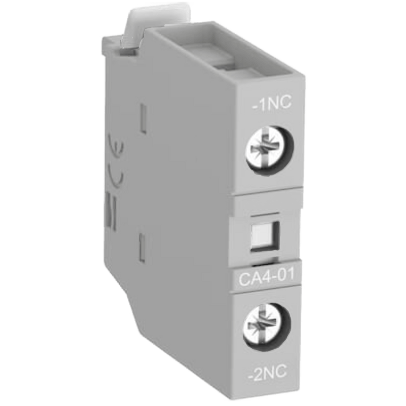 ABB CA4‑01 1NC Front‑Mount Auxiliary Contact - For AF09 to AF96 NF Contactors