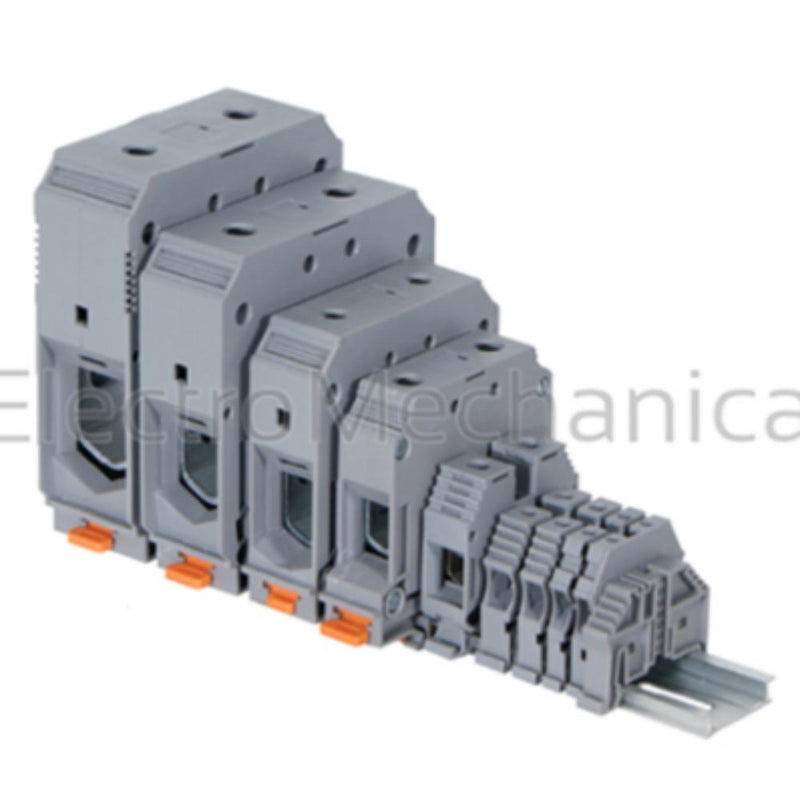 Klemsan Terminal 16 mm² DIN Rail Mount 76 A Grey