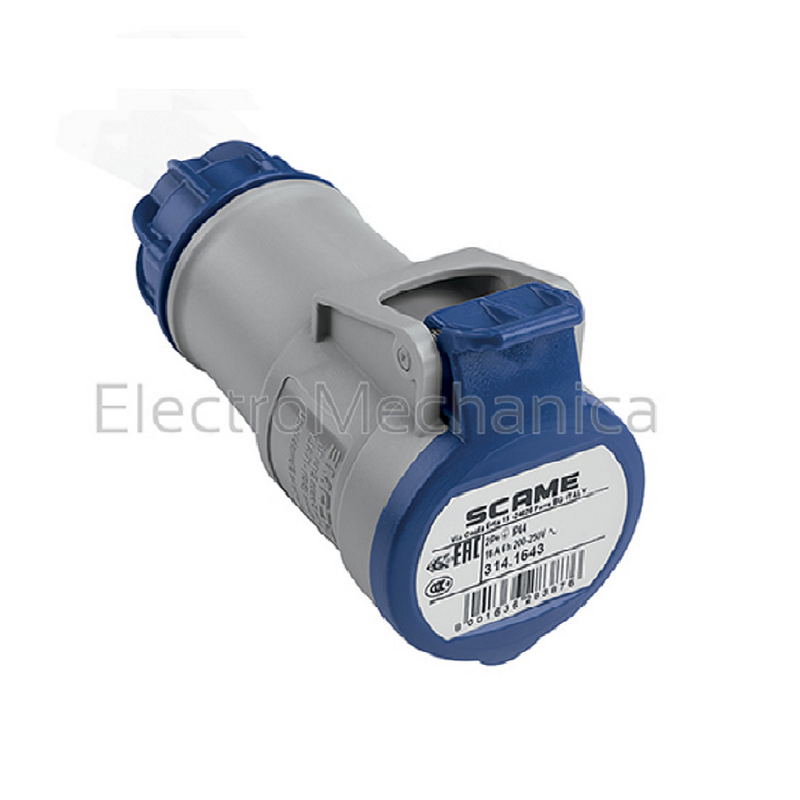 Scame CEE Female Coupler 16 A 3‑P + E IP54 230 V AC