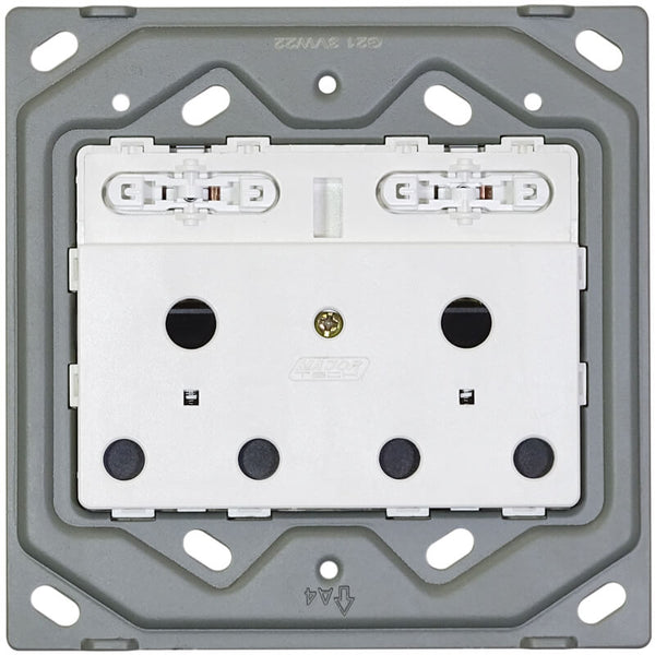 Veti 3 - Double SSO 2 × RSA Socket 4×4 No Cover