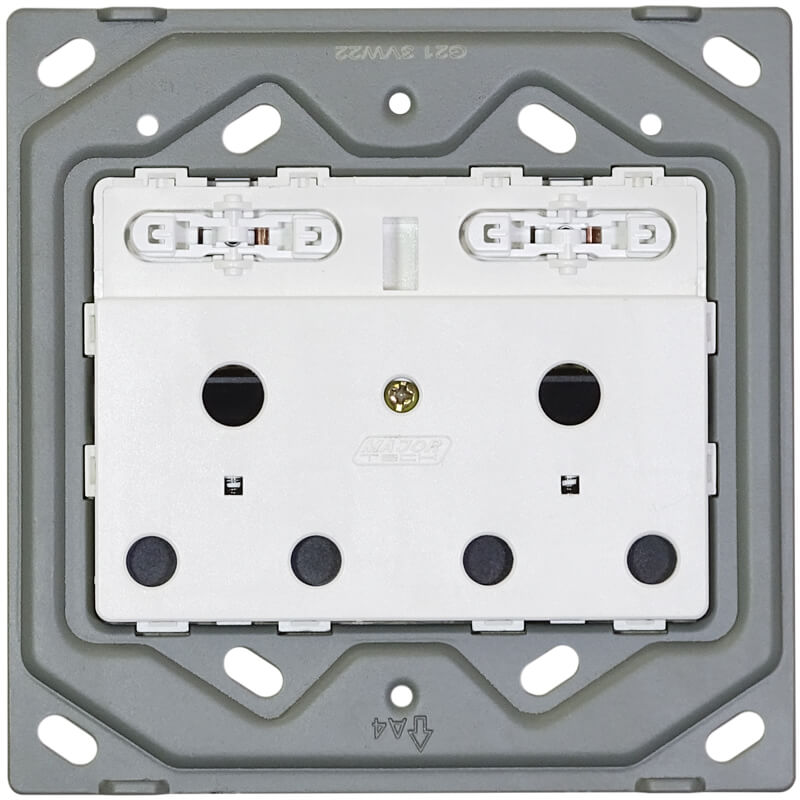 Veti 3 - Double SSO 2 × RSA Socket 4×4 No Cover
