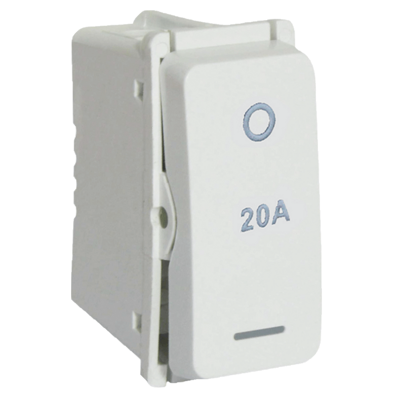 Veti 1 - Module 20A 2P No Locator Isolator Module White