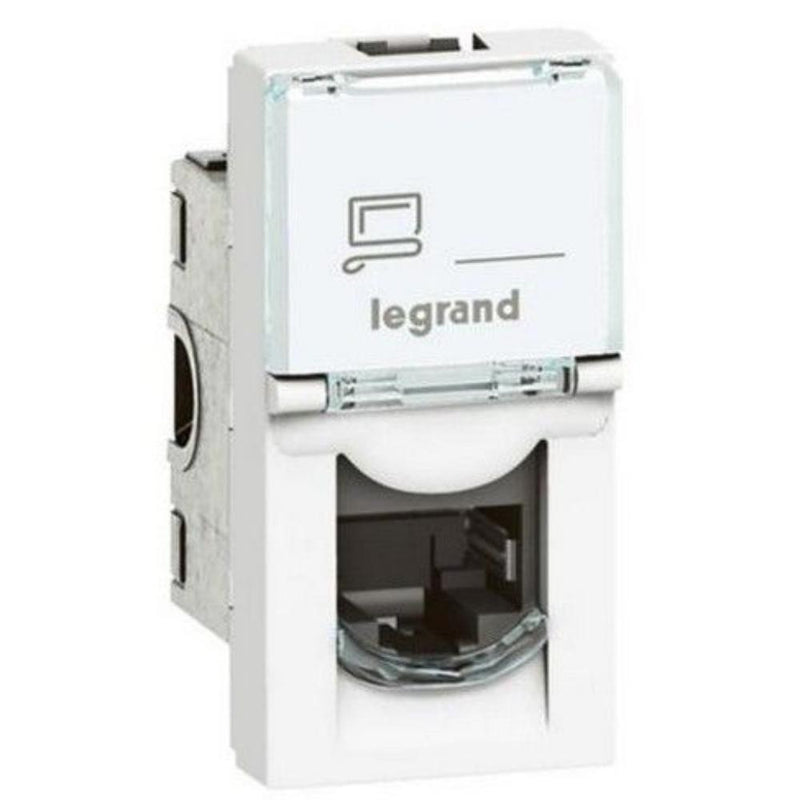 Legrand Arteor RJ45 Socket - Cat 6 UTP, 1‑Module, White