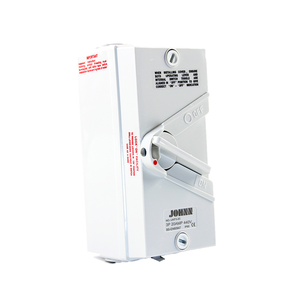 Chint Johnn Enclosed Weatherproof Isolator 4P 35A/440V