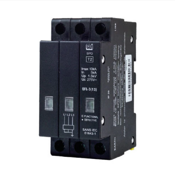 CBI QFL-1(13) 1P Mini-Rail Surge Arrester - 10KA