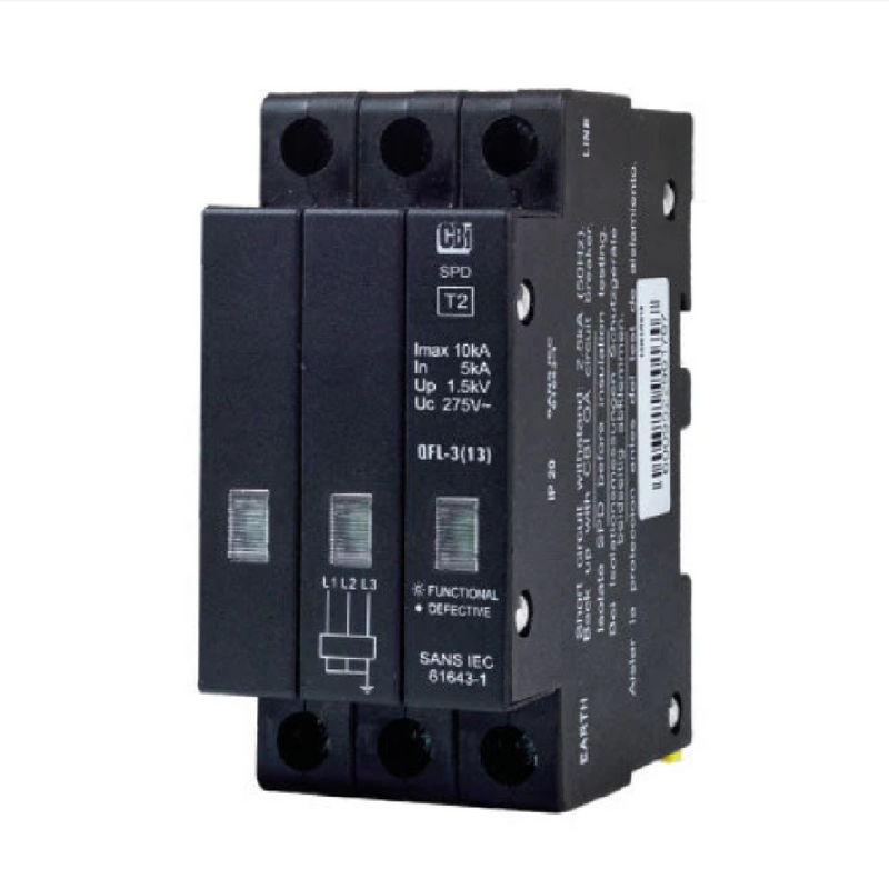 CBI QFL-1(13) 1P Mini-Rail Surge Arrester - 10KA