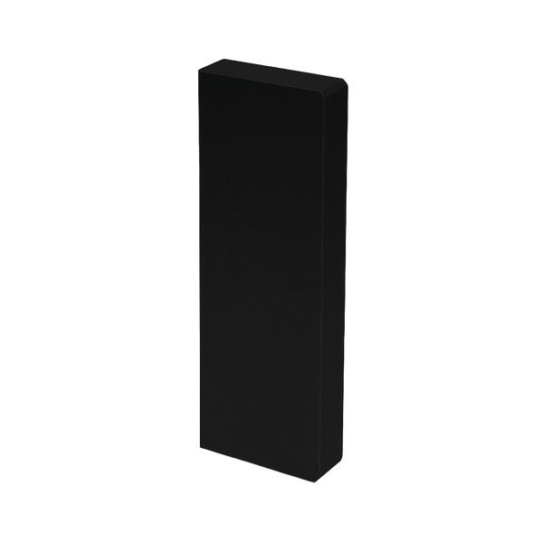 N8/P801 Plinth Skirt - 2 Compartment End Cap, Black