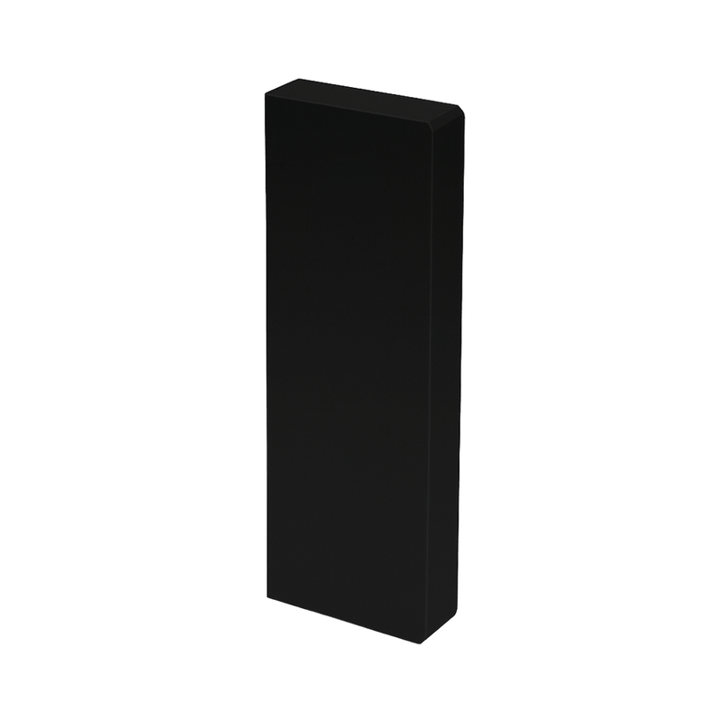N8/P801 Plinth Skirt - 2 Compartment End Cap, Black