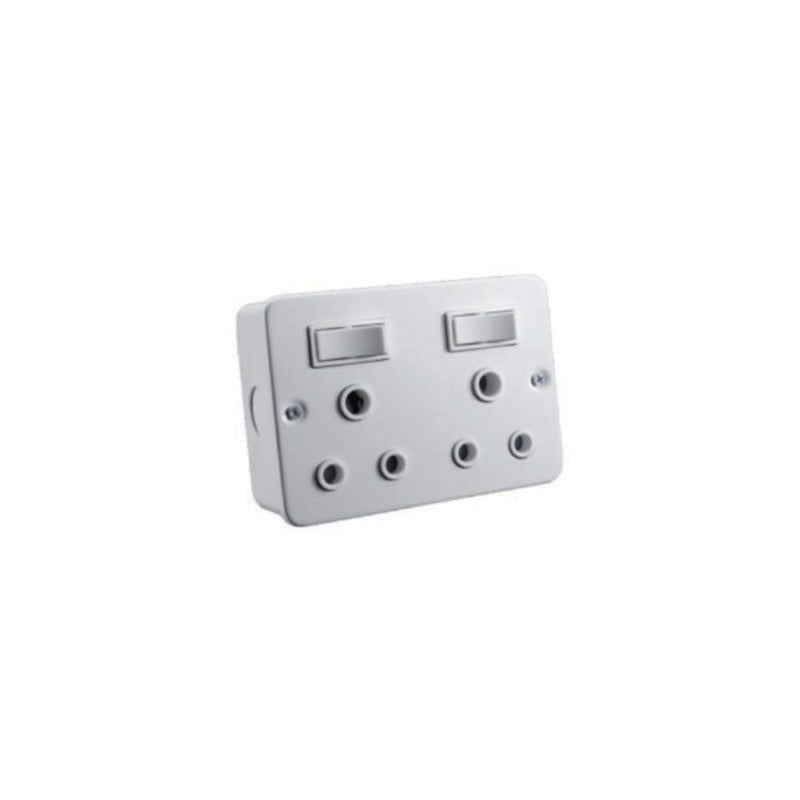 AUSMA Double Industrial Switched Socket