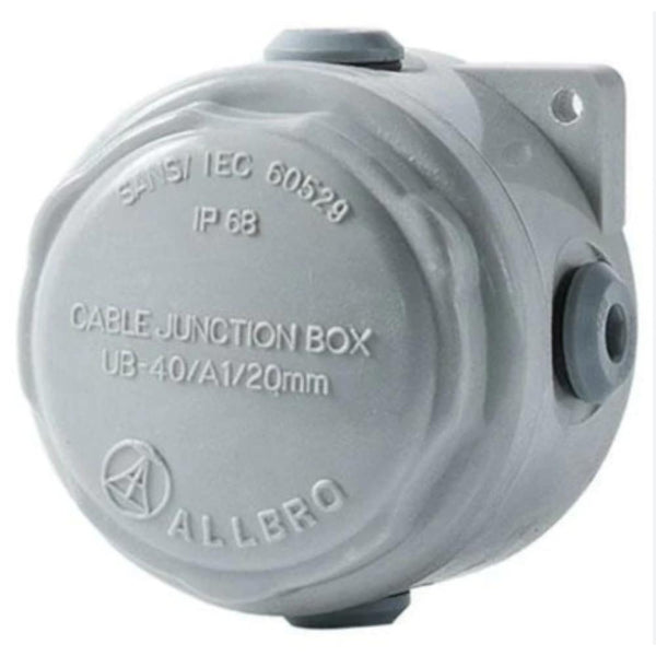 CCG Utility Junction Box - 4-Way, 20 mm Entries, IP66/IP68, Grey