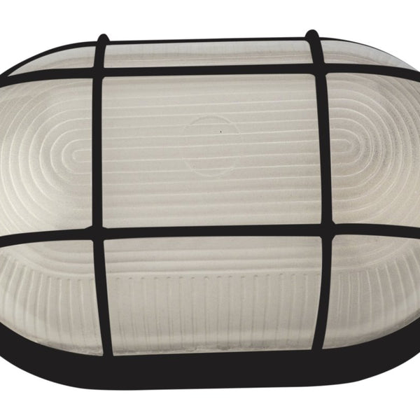 Starlit Bulkhead Oval Grid - Matt Black (Die-Cast)