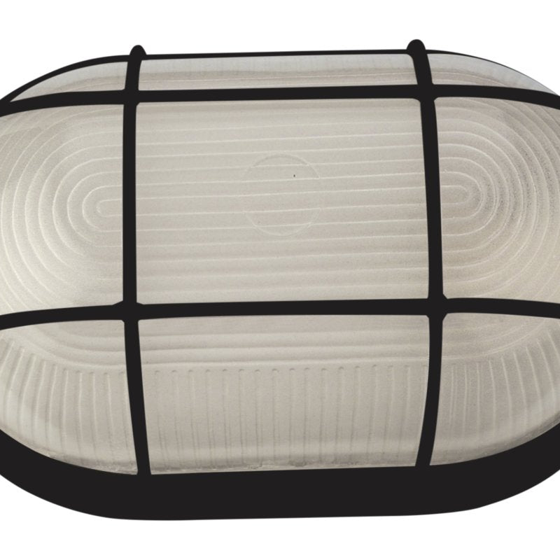 Starlit Bulkhead Oval Grid - Matt Black (Die-Cast)