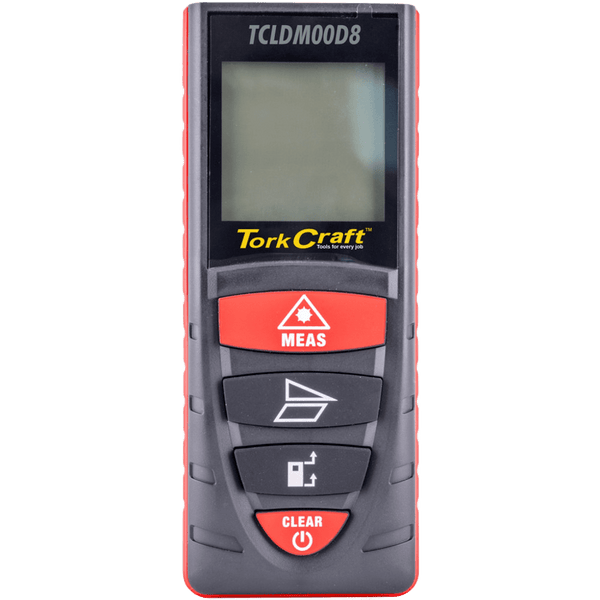 Tork Craft Laser Distance Meter - 0.2 to 40m Range, Min/Max Function