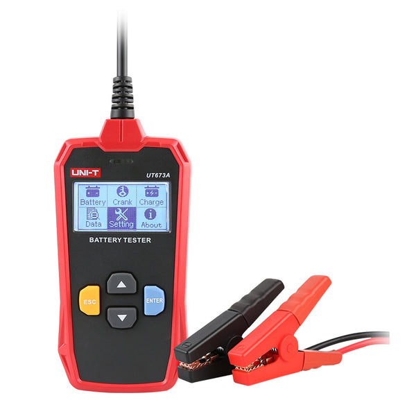 UNI-T Digital Battery Tester 12V/24V Charger Analyzer
