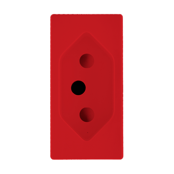 Crabtree Diamond 16A Slimline Socket Module (Red)
