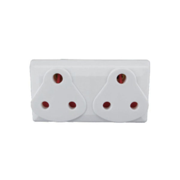 Ausma Wall Plug Adaptor - 2×16A 3-Pin (Side by Side)