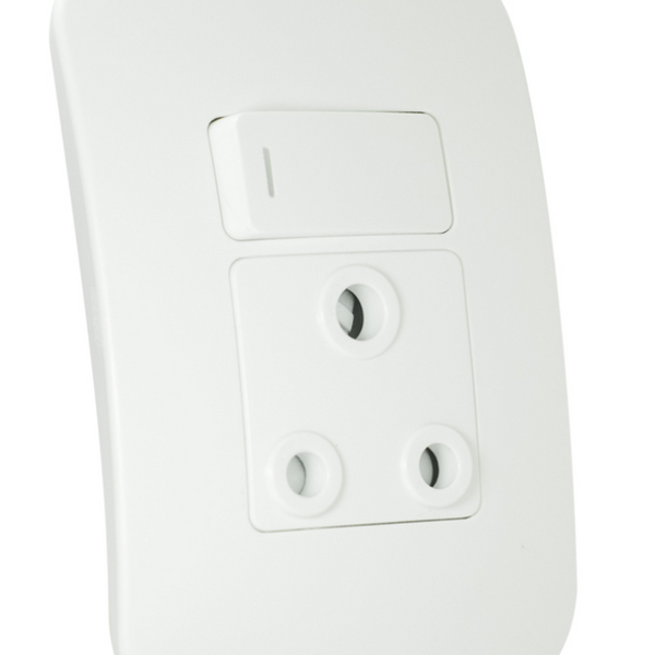 Veti 1 - Single SSO 16A Switch Socket Outlet White