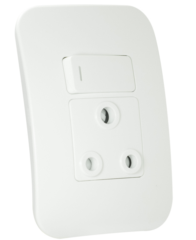 Veti 1 - Single SSO 16A Switch Socket Outlet White