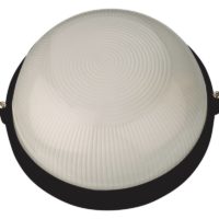 Starlit Bulkhead Round Opal 180mm - Black