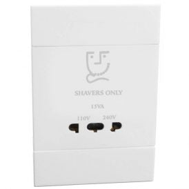 Veti 2 - Shaver Socket Outlet 4×2 White