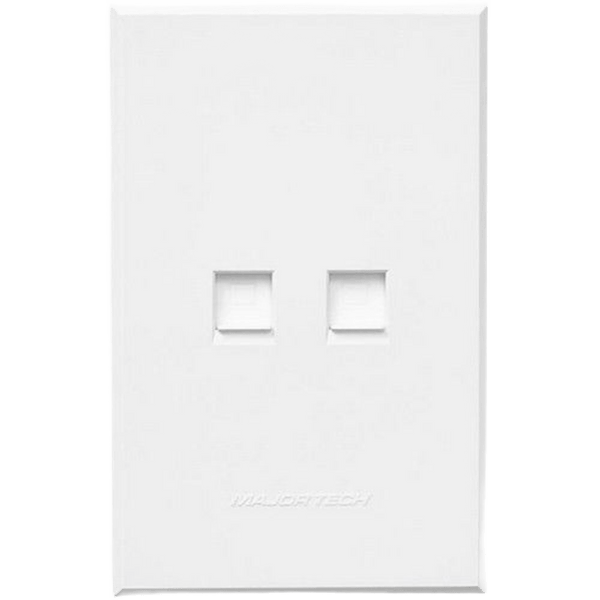 VETi 3 - Dual Data Socket (RJ45 - Cat 6) - Complete - White