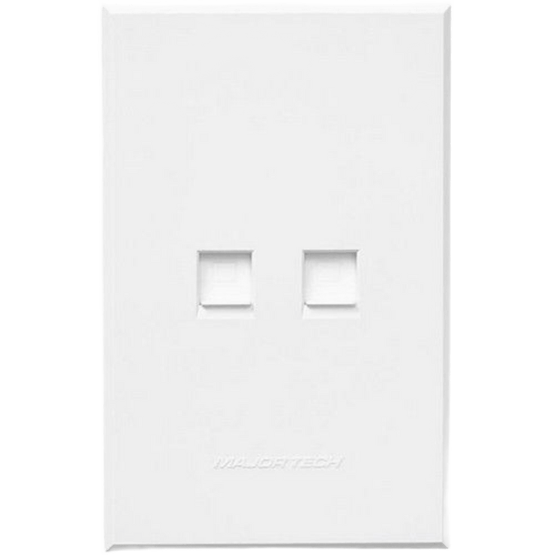 VETi 3 - Dual Data Socket (RJ45 - Cat 6) - Complete - White