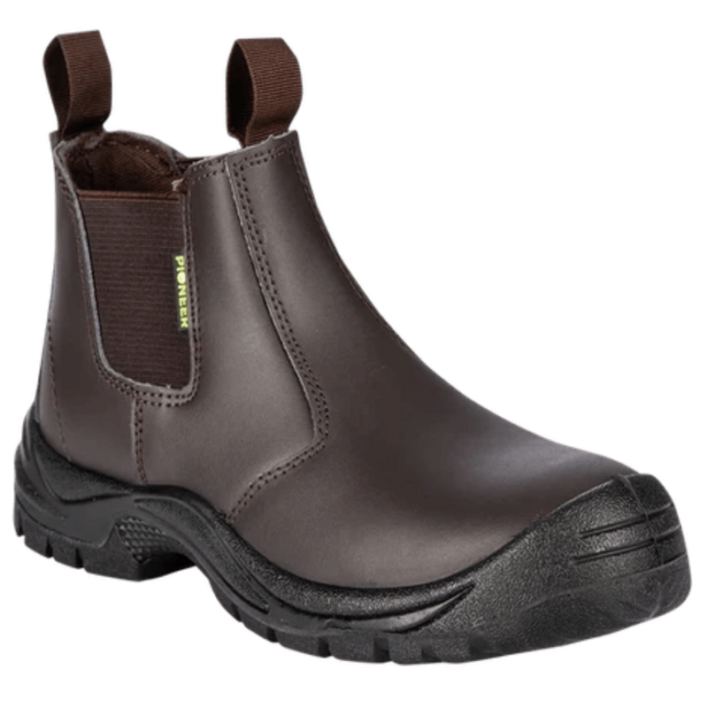 AUSTRA Chelsea Pull-On Safety Boots - Brown (Size 12)