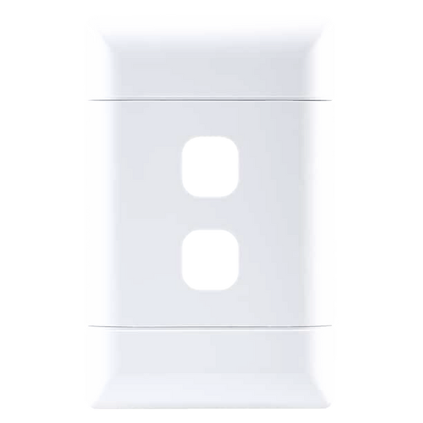 NEU 2 Lever Grid Plate 4×2 - White