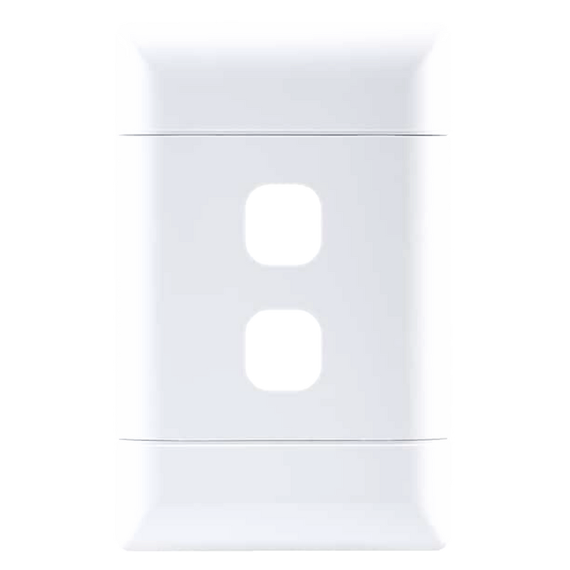 NEU 2 Lever Grid Plate 4×2 - White