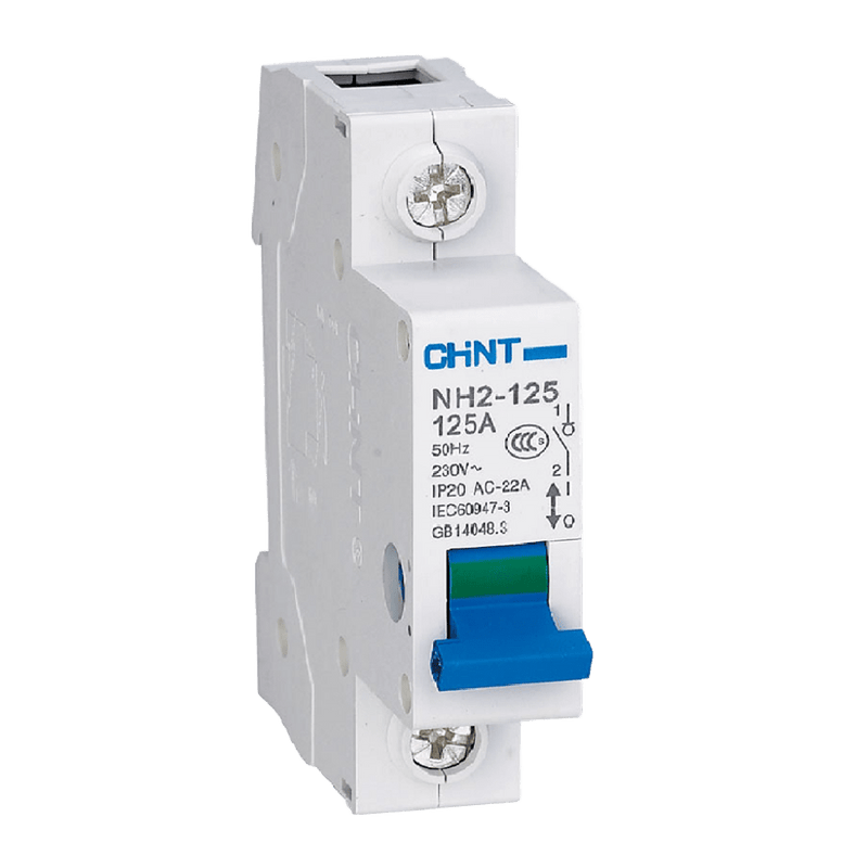 Chint Isolator - 63A, 1 Pole, DIN Rail Mounted