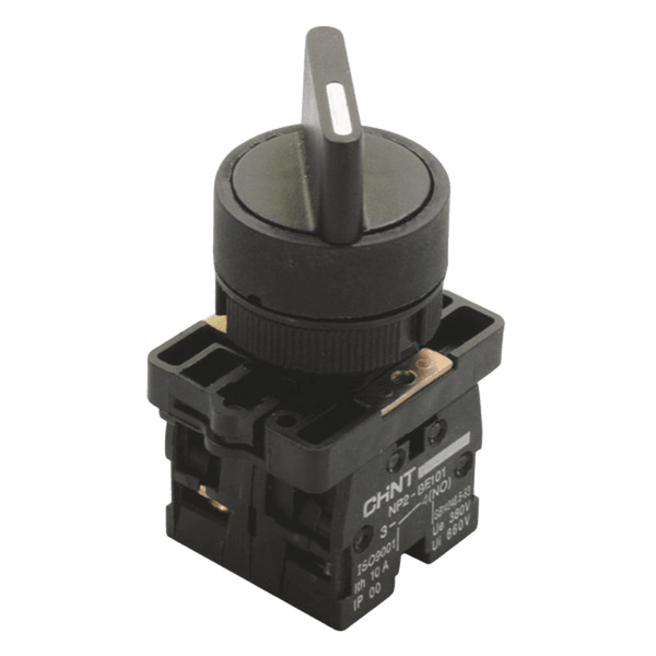 Chint PVC Base 2-Way Selector Switch - Stay-Put, 2NO