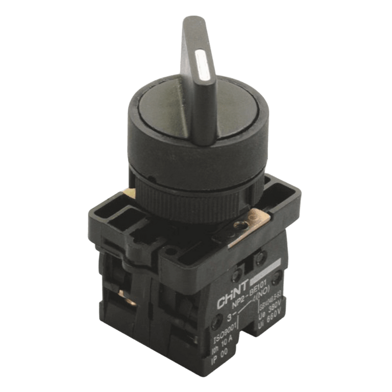 Chint PVC Base 2-Way Selector Switch - Stay-Put, 2NO
